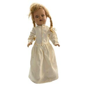 Antique Composition Doll Toy Creepy Horror Halloween Decor Haunted Sleepy